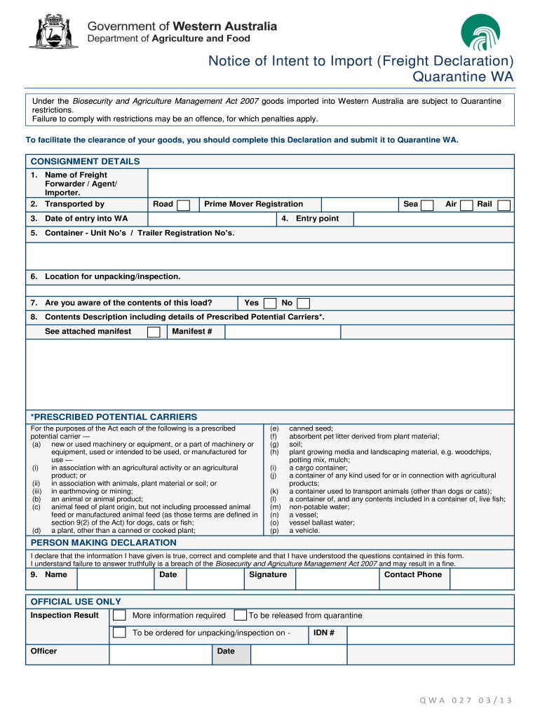 2013 Form AU QWA 027 Fill Online Printable Fillable 