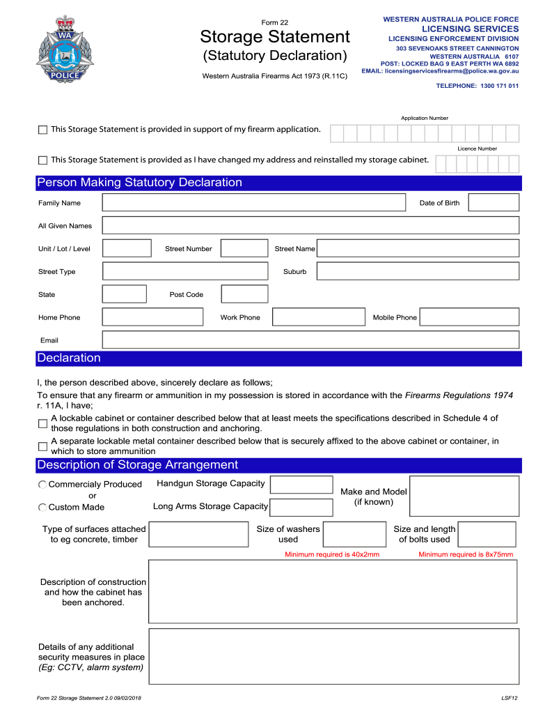 2018 2020 AU Form 22 Fill Online Printable Fillable 