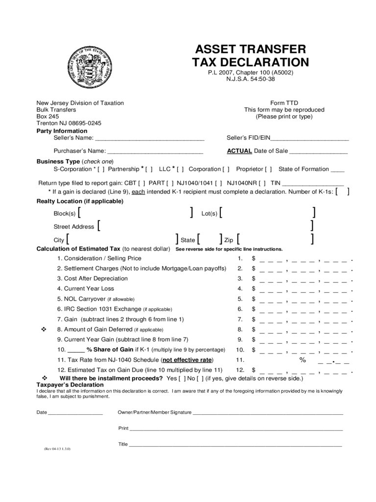 Asset Declaration Form 3 Free Templates In PDF Word 