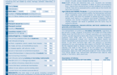 CBP Form 6059B Customs Declaration Free Download