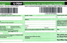 CN22 Australia My CN22 Customs Declaration Sticker From