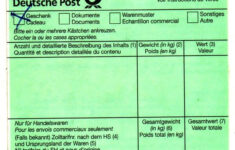 CN22 Germany My C1 Customs Declaration Sticker From