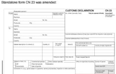 Customs Declaration New Format Of CN 23 Form