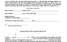 Declaration Of Homestead Form Printable Pdf Download