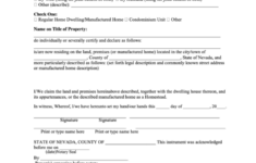 Fillable Declaration Of Homestead Form Printable Pdf Download