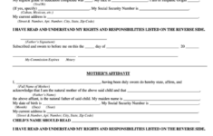 Fillable Form Vs 8 Declaration Of Paternity Kentucky