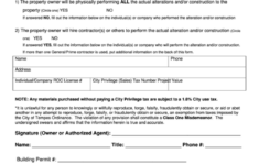 Fillable Property Owner Declaration Form Printable Pdf