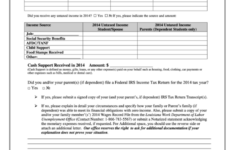 Fillable Zero Income Verification Form 2015 2016