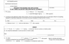 FL 280 Set Aside Voluntary Declaration Of Paternity