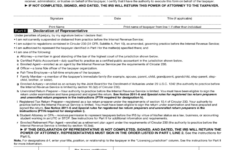 Form 2848 Power Of Attorney And Declaration Of