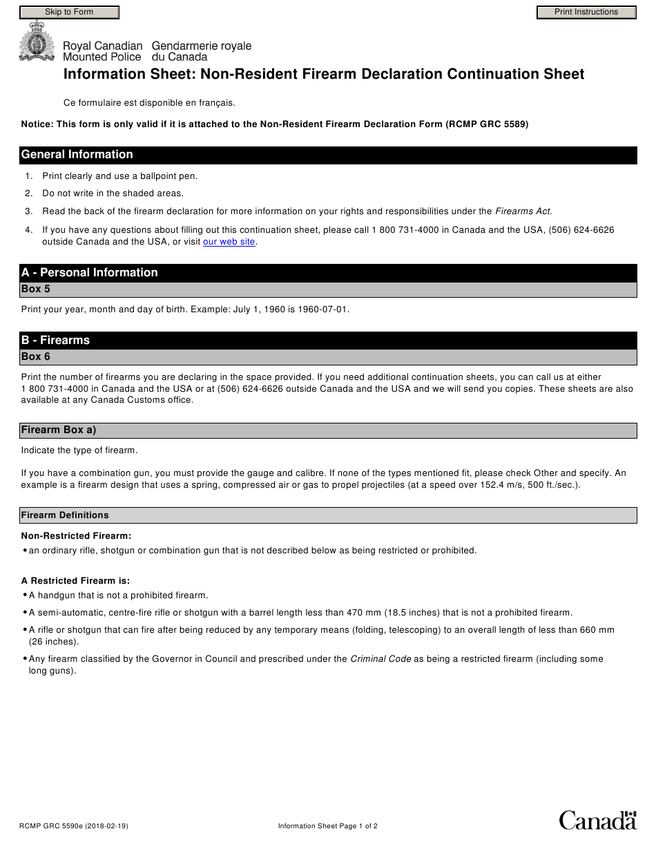 Form RCMP GRC5590E Download Fillable PDF Or Fill Online 