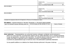 Form Sc 2848 Power Of Attorney And Declaration Of
