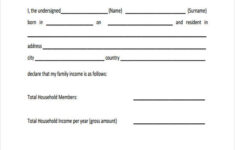 FREE 11 Income Affidavit Forms In PDF MS Word