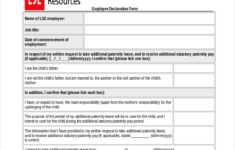 FREE 11 Sample Employee Declaration Forms In PDF Excel