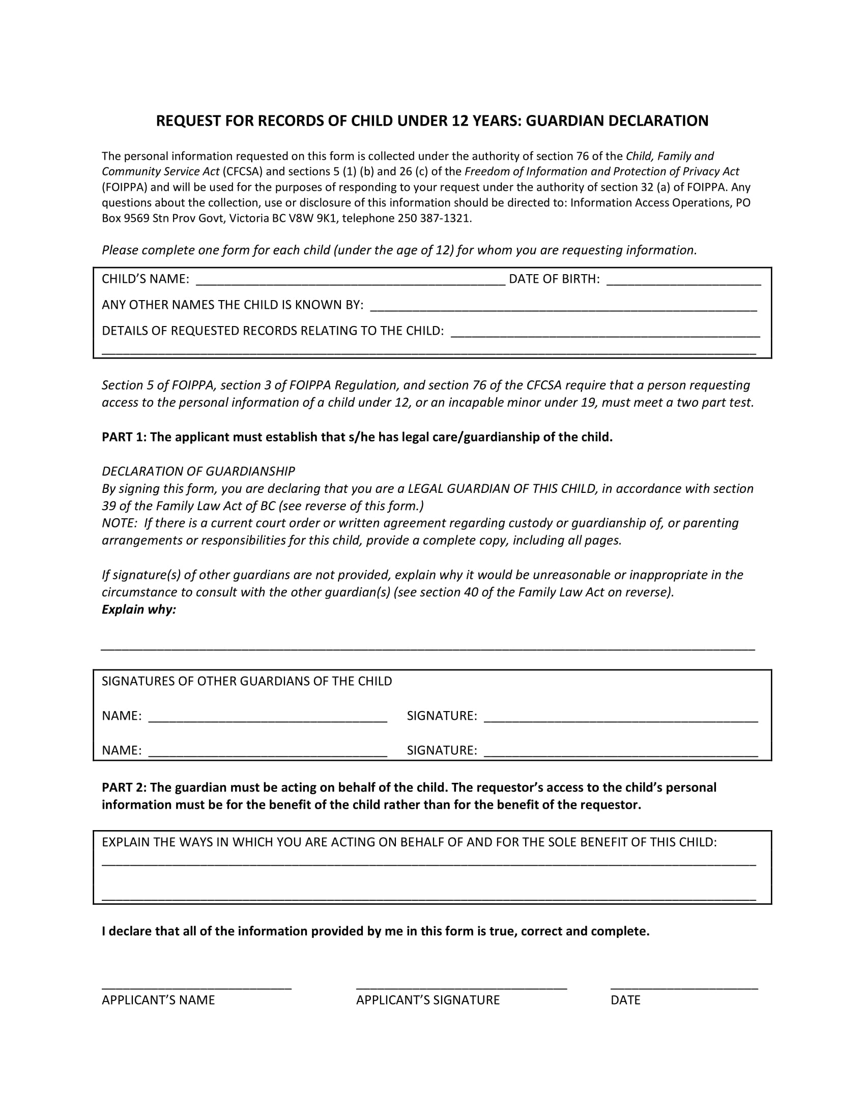 FREE 14 Legal Declaration Forms In PDF Word