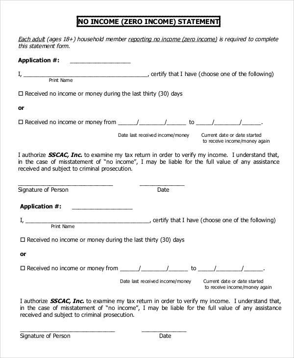 FREE 40 Statement Forms In PDF