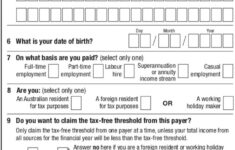 How To Fill Tax File Number Declaration Form