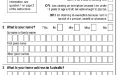 How To Fill Tax File Number Declaration Form