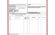 IATA s Shipper s Declaration Of Dangerous Goods 4 Part