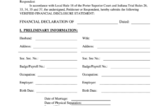 Indiana Financial Declaration Fill Out And Sign