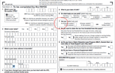 New Tax File Number Declaration Form Payroll Blog E