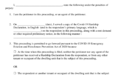 New York City Covid 19 Affidavit Of Service Of Notice And