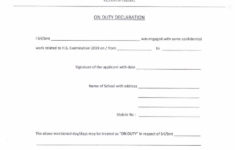 PDF WBCHSE On Duty Declaration Form PDF Download InstaPDF