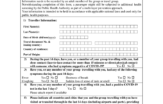 Public Health Covid 19 Passenger Self Declaration Form