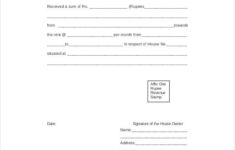 Rent Receipt Template 11 Free Word PDF Documents