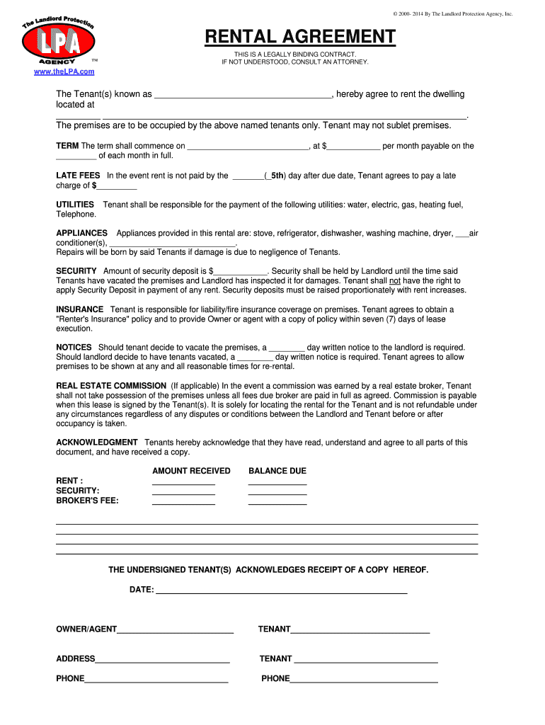 Rental Declaration Form Fill Out And Sign Printable PDF 