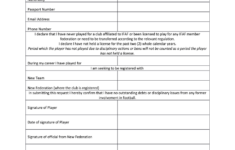 Self Declaration Form Self Declaration Form Template