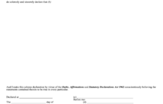 Statutory Declaration Form Fill Out And Sign Printable