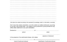 Statutory Declaration Template Australia TUTORE ORG