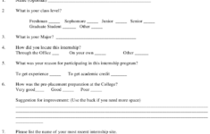 Student Internship Evaluation Form Queens College