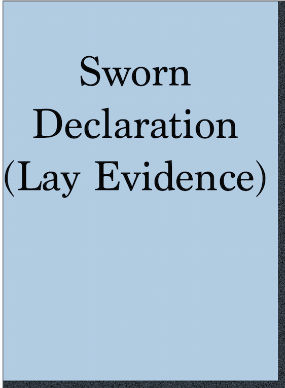 Sworn Declaration Veterans Law Blog