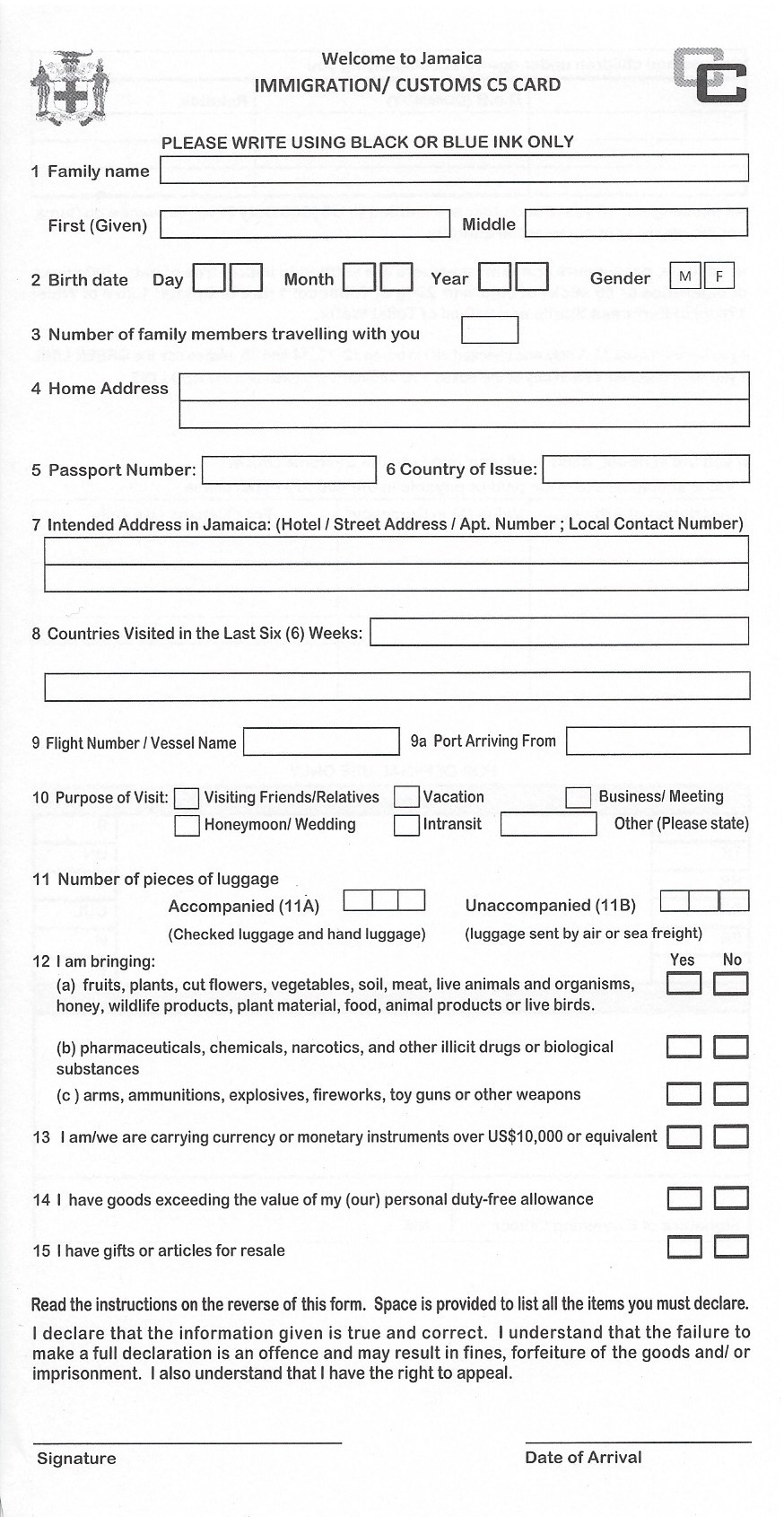 Top Mistakes Made Filling Out The Jamaica Immigration Form