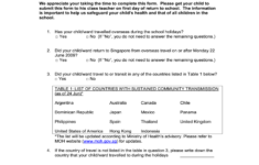 Travel Declaration Form Moh Fill Online Printable