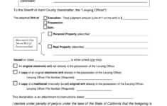 Writ Declaration Fill Online Printable Fillable Blank